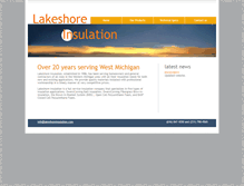 Tablet Screenshot of lakeshoreinsulation.com